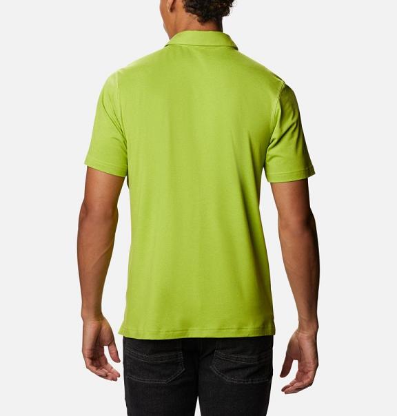 Columbia Tech Trail Polo Green For Men's NZ35012 New Zealand